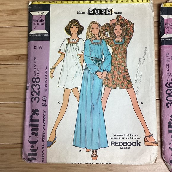 Vintage Sewing Patterns:60s & 70s size 12 - Picture 4 of 10